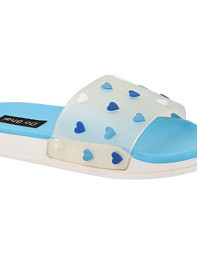 blue slip on slides - 17815009 - Standard Image - 2