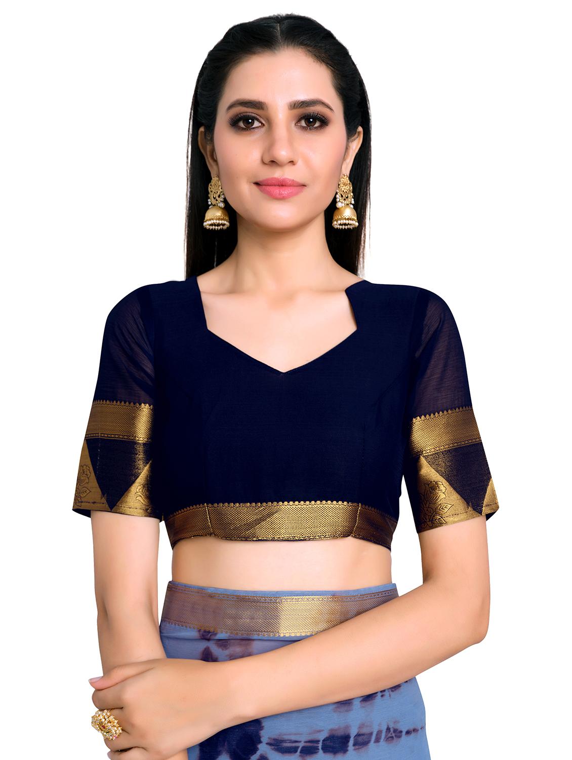 tie & dye banarasi saree with blouse - 17815764 - Standard Image - 2