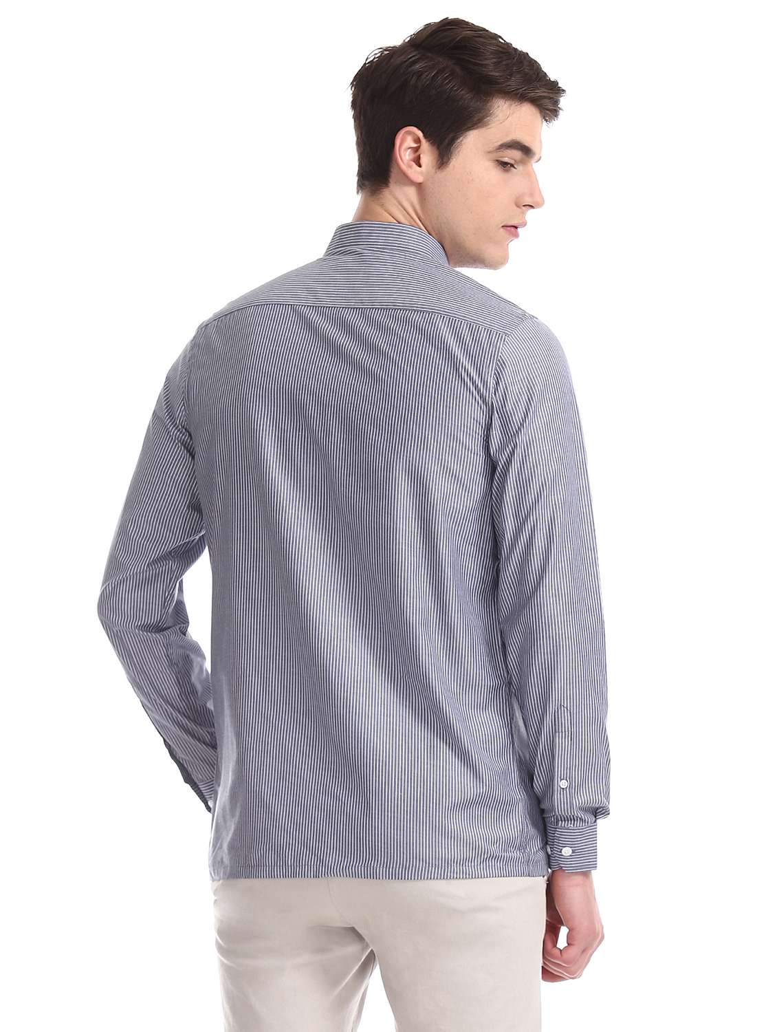 grey striped formal shirt - 17817247 -  Standard Image - 2