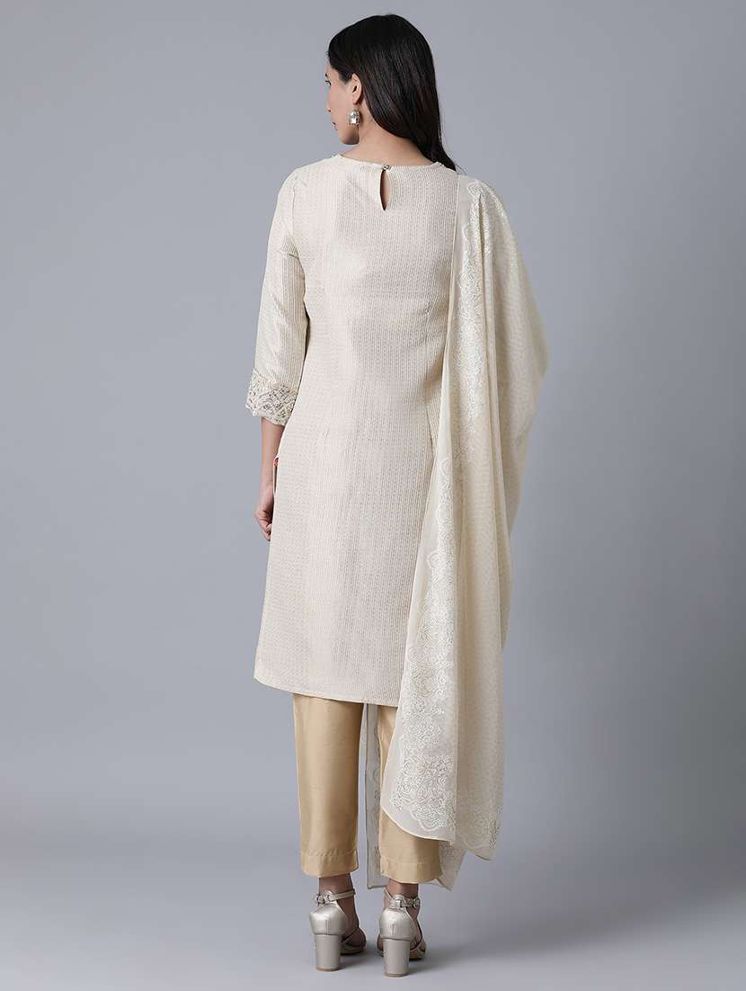 Embroidered Kurta Pant Set - 17818033 -  Standard Image - 2