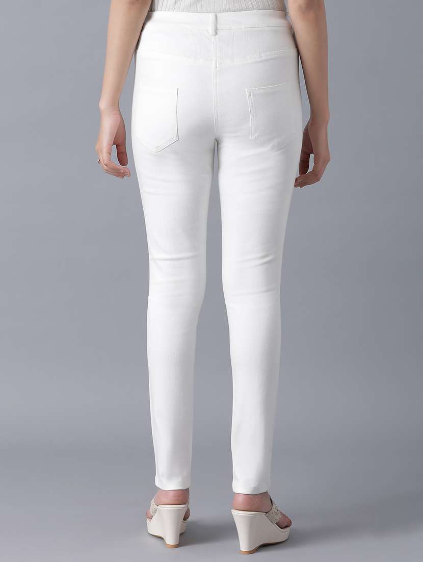 mid rise solid jeans - 17818058 - Standard Image - 2