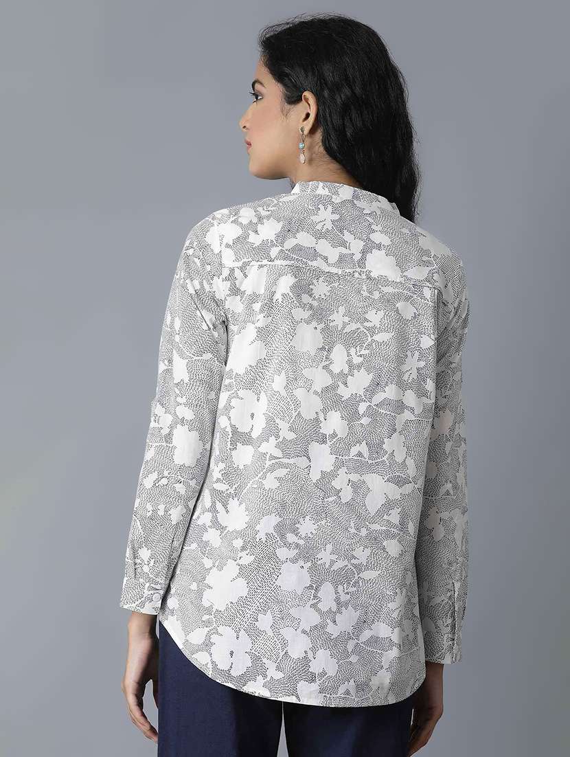 concealed placket floral shirt - 17818363 -  Standard Image - 2