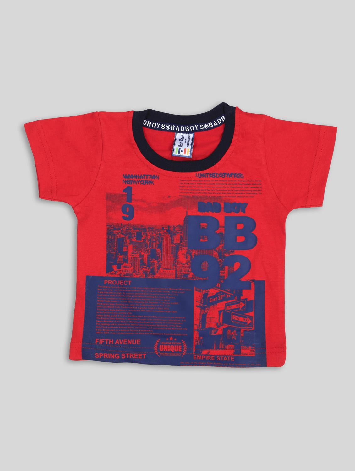 red printed dungree set - 17818960 - Standard Image - 2
