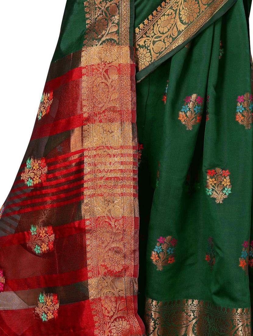 zari work kanjivaram saree with blouse - 17819643 - Standard Image - 2