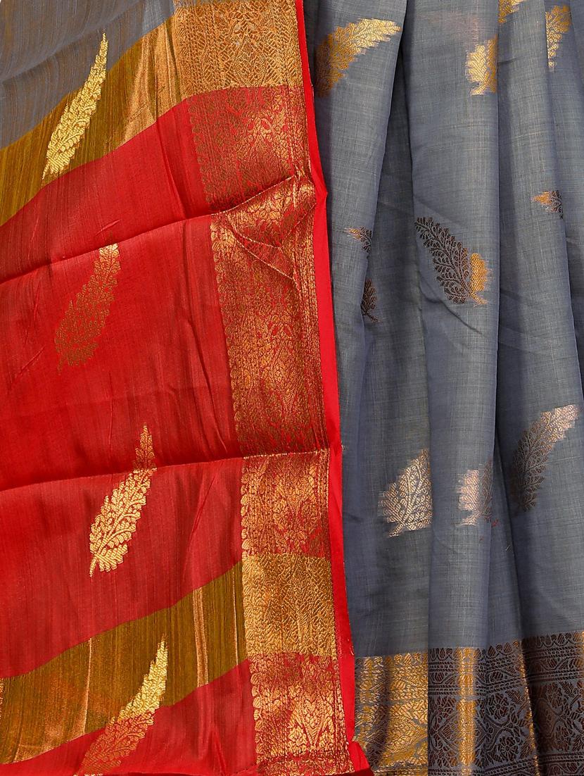 zari work kanjivaram saree with blouse - 17819653 - Standard Image - 2