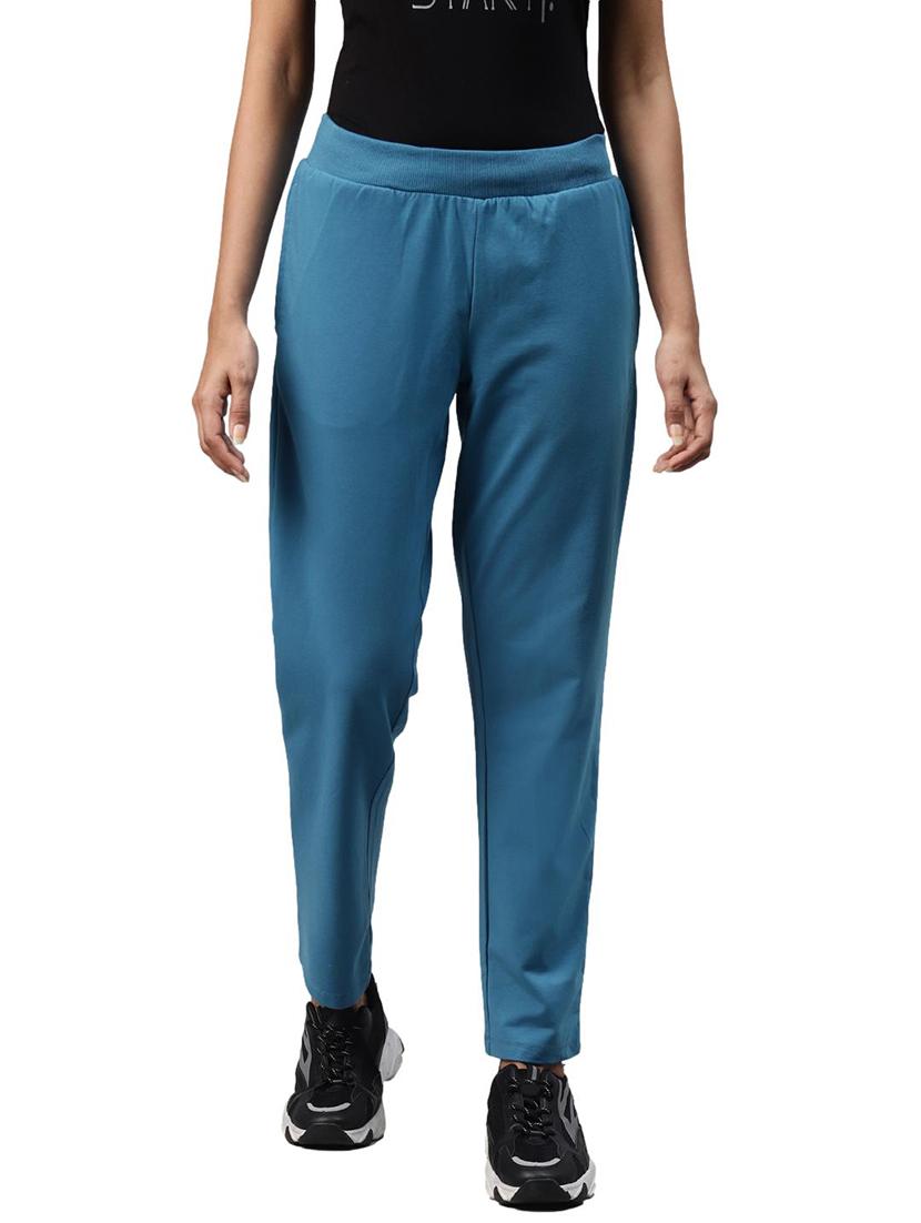 mid rise solid track pant - 17820618 -  Zoom Image - 0