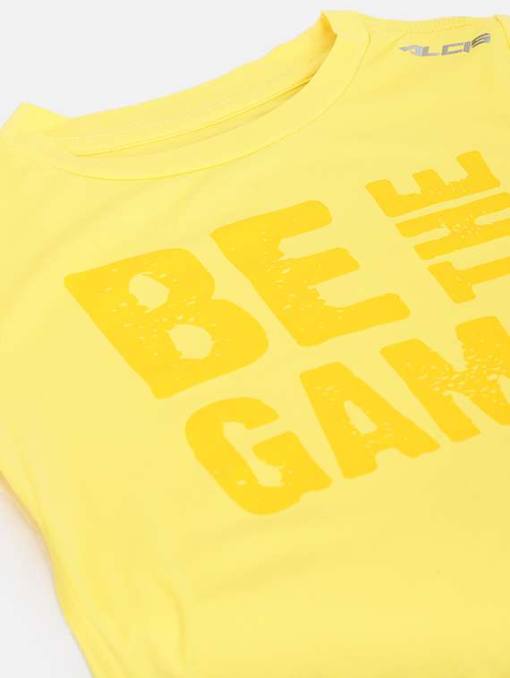 yellow printed t-shirt - 17820629 - Standard Image - 2