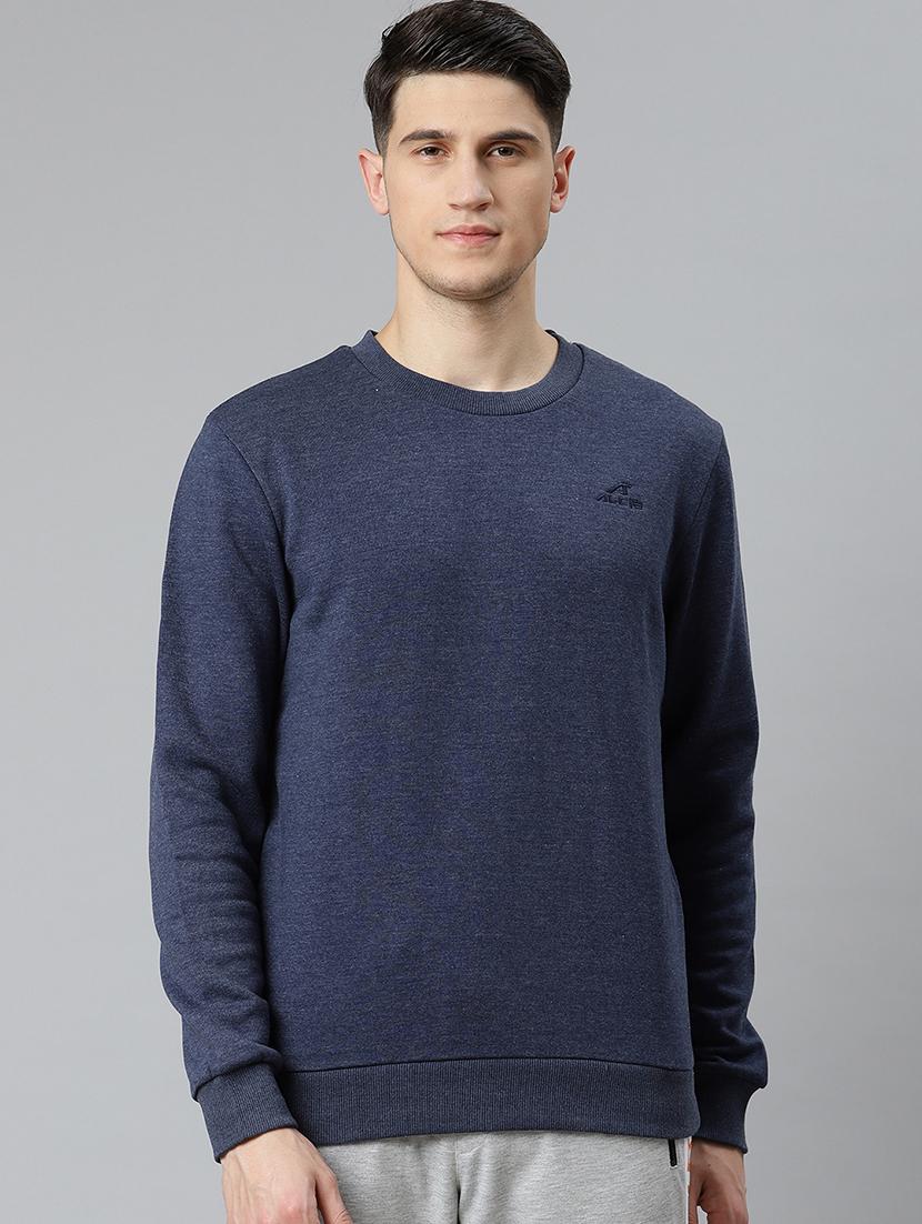 navy blue solid sweatshirt - 17820671 - Zoom Image - 0