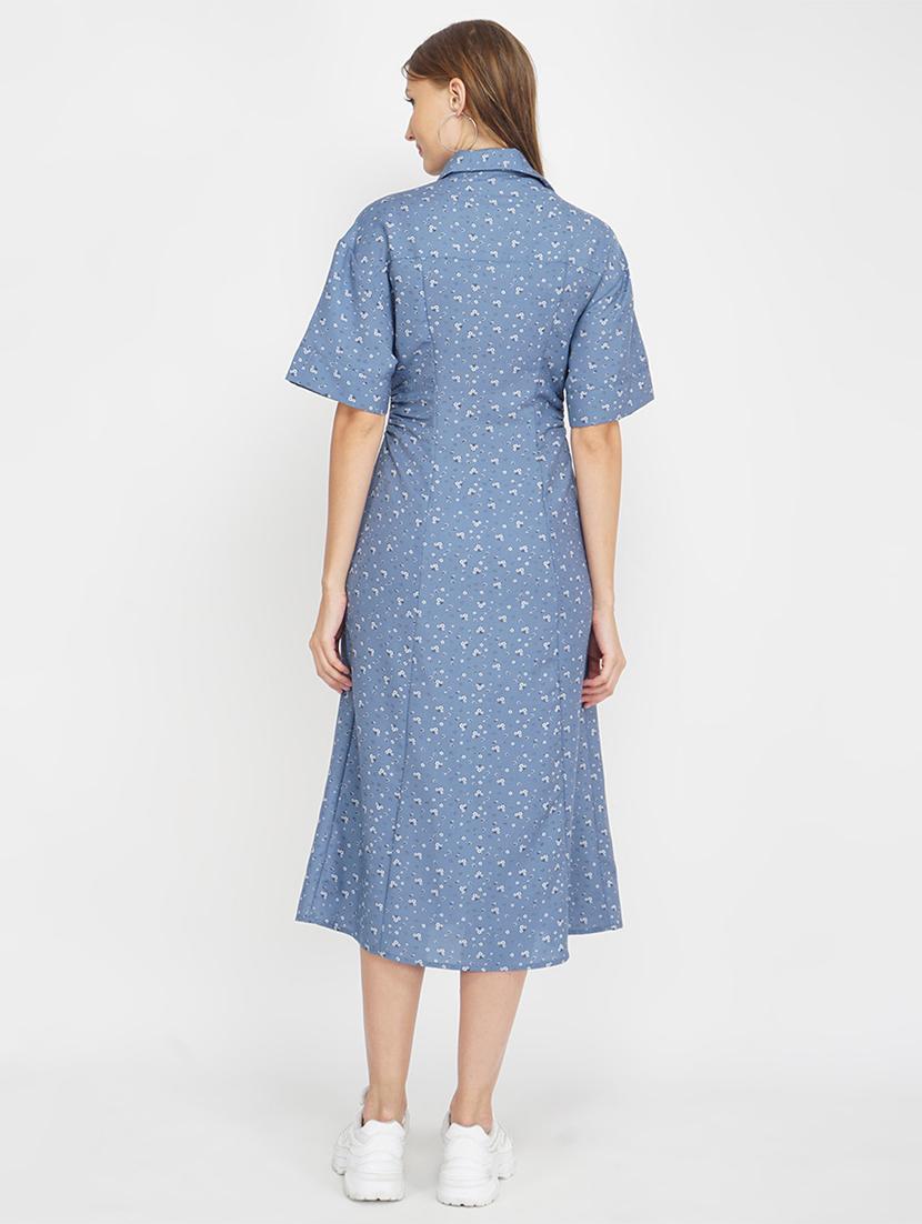 women's shirt printed dress - 17822210 - Standard Image - 2