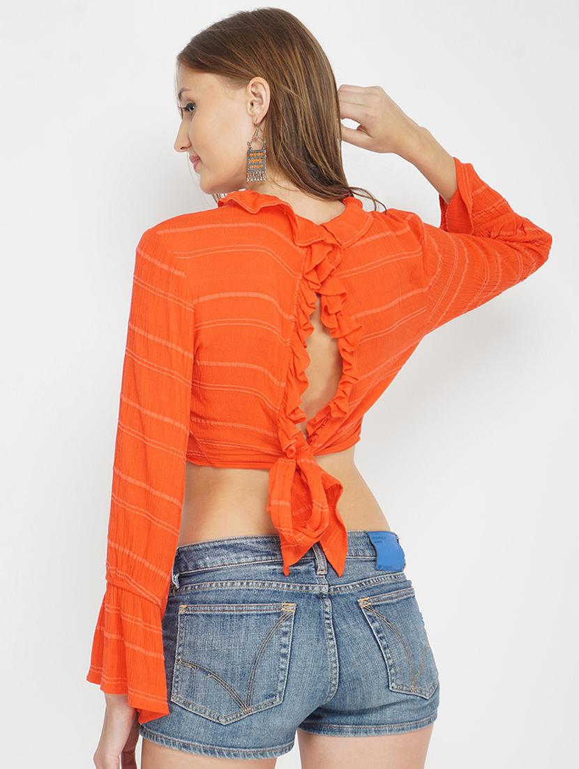 women's crop mock neck top - 17822260 - Standard Image - 2