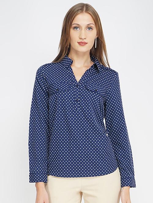 women's straight collared top - 17822272 -  Standard Image - 0