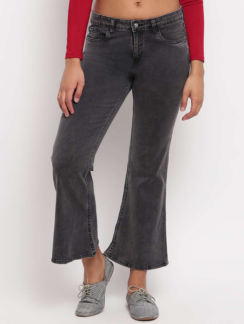 women's plain bootcut jeans