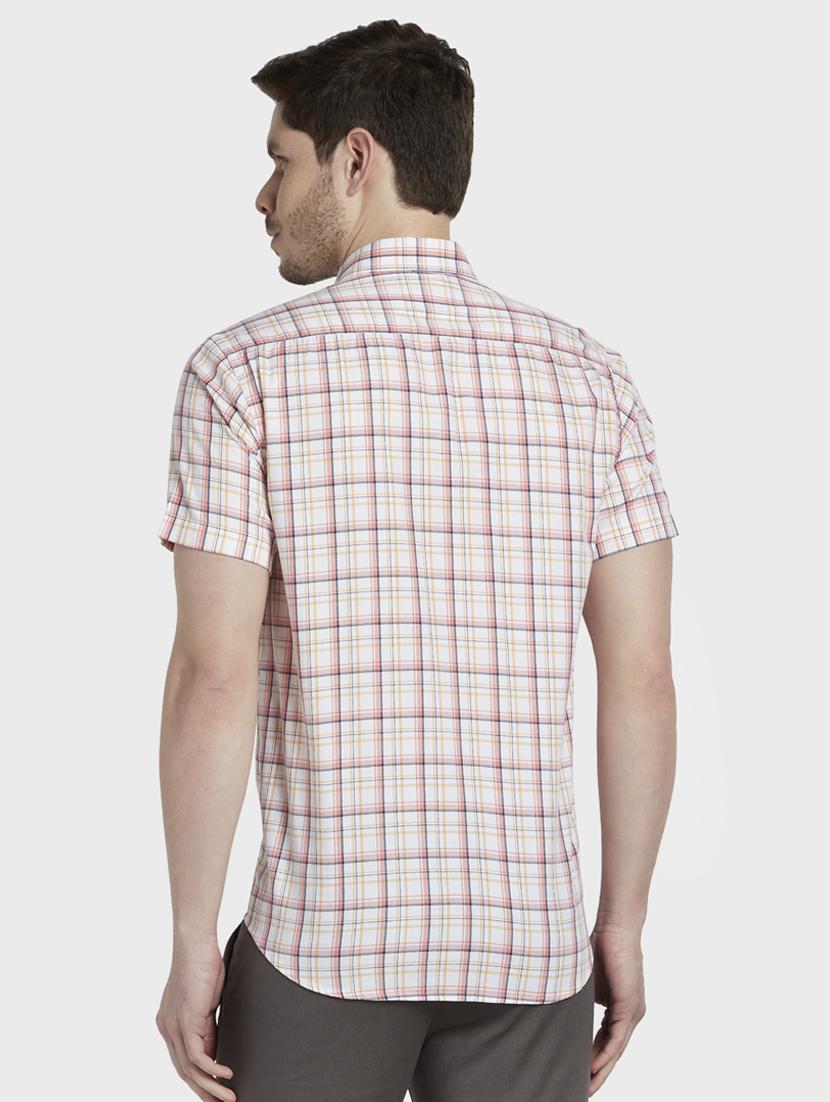 white checkered casual shirt - 17823031 - Standard Image - 2