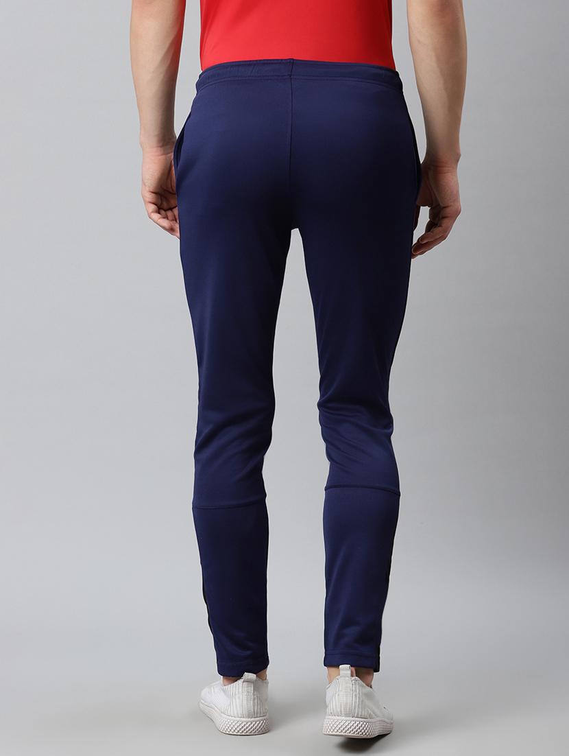 navy blue solid full length track pant - 17825418 - Standard Image - 2