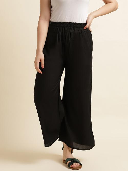 mid rise solid palazzo - 17826886 -  Standard Image - 0