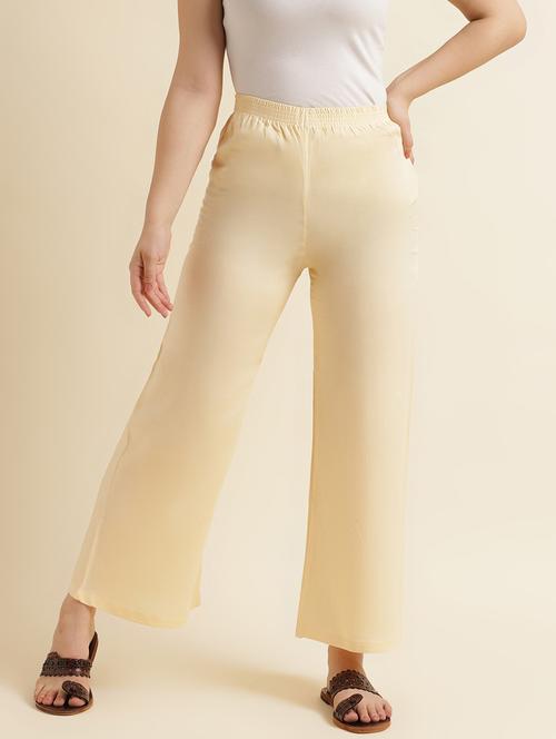 mid rise solid palazzo - 17826891 - Standard Image - 0
