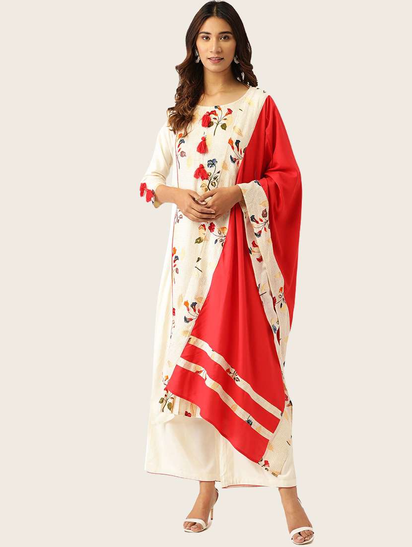 printed kurta palazzo set