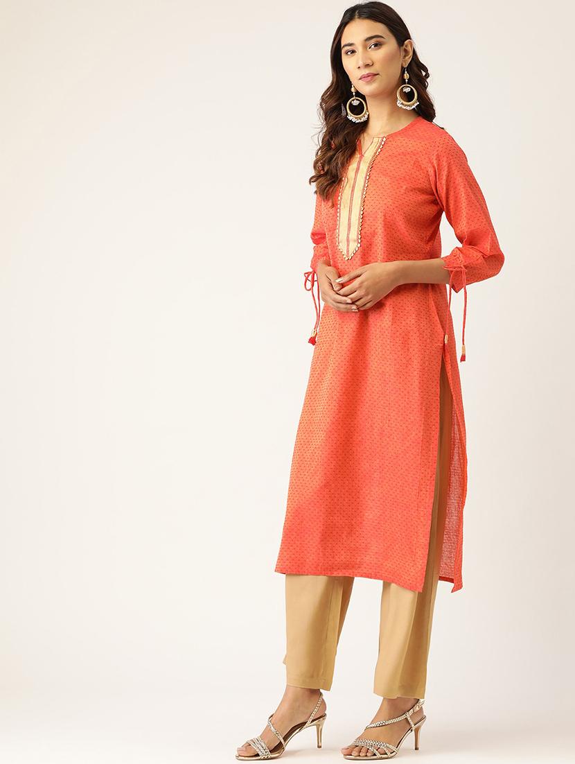 self design kurta palazzo set - 17827309 - Standard Image - 2