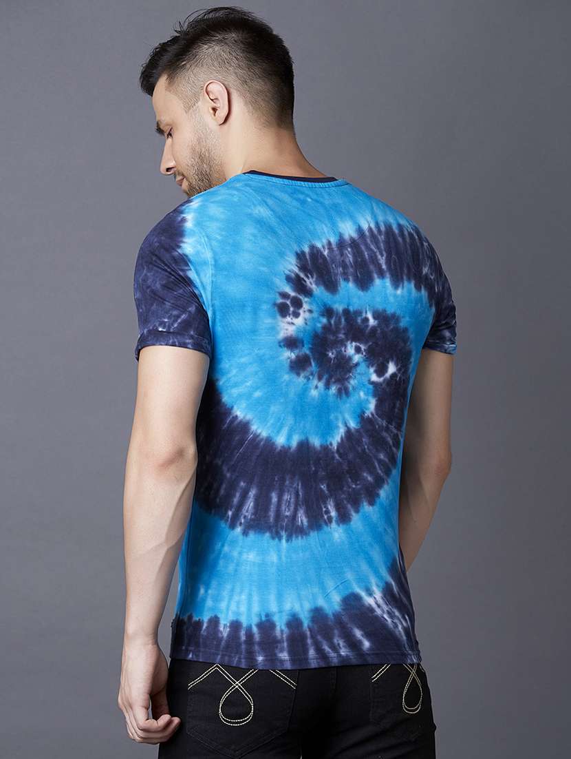 blue tie & dye t-shirt - 17828125 -  Standard Image - 2