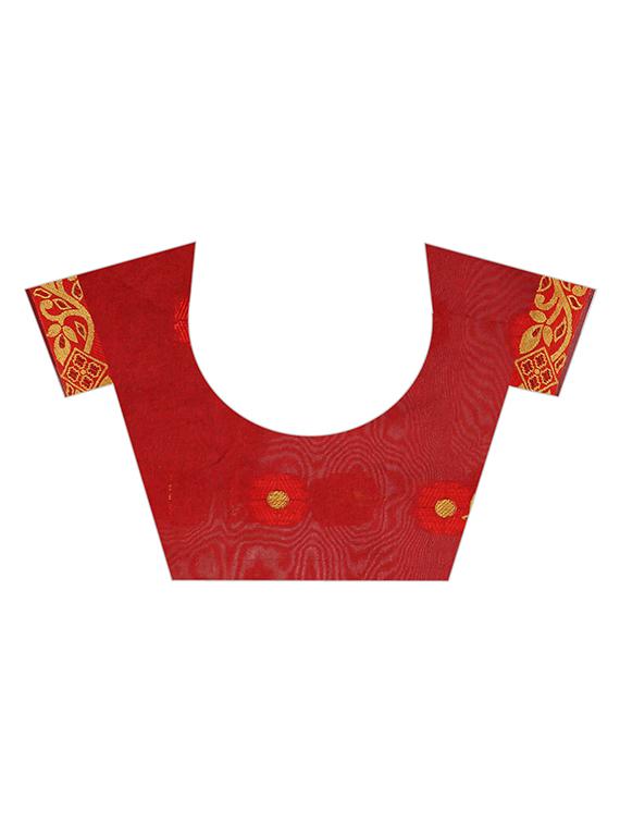 ethnic motifs chanderi saree with blouse - 17828699 - Standard Image - 2