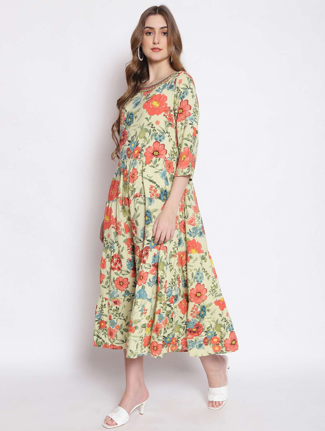 women's fit & flare floral dress