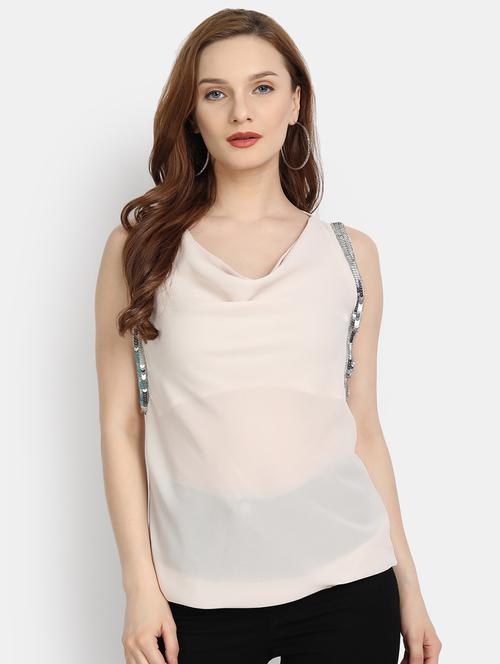 women's straight cowl neck top - 17832515 - Standard Image - 0