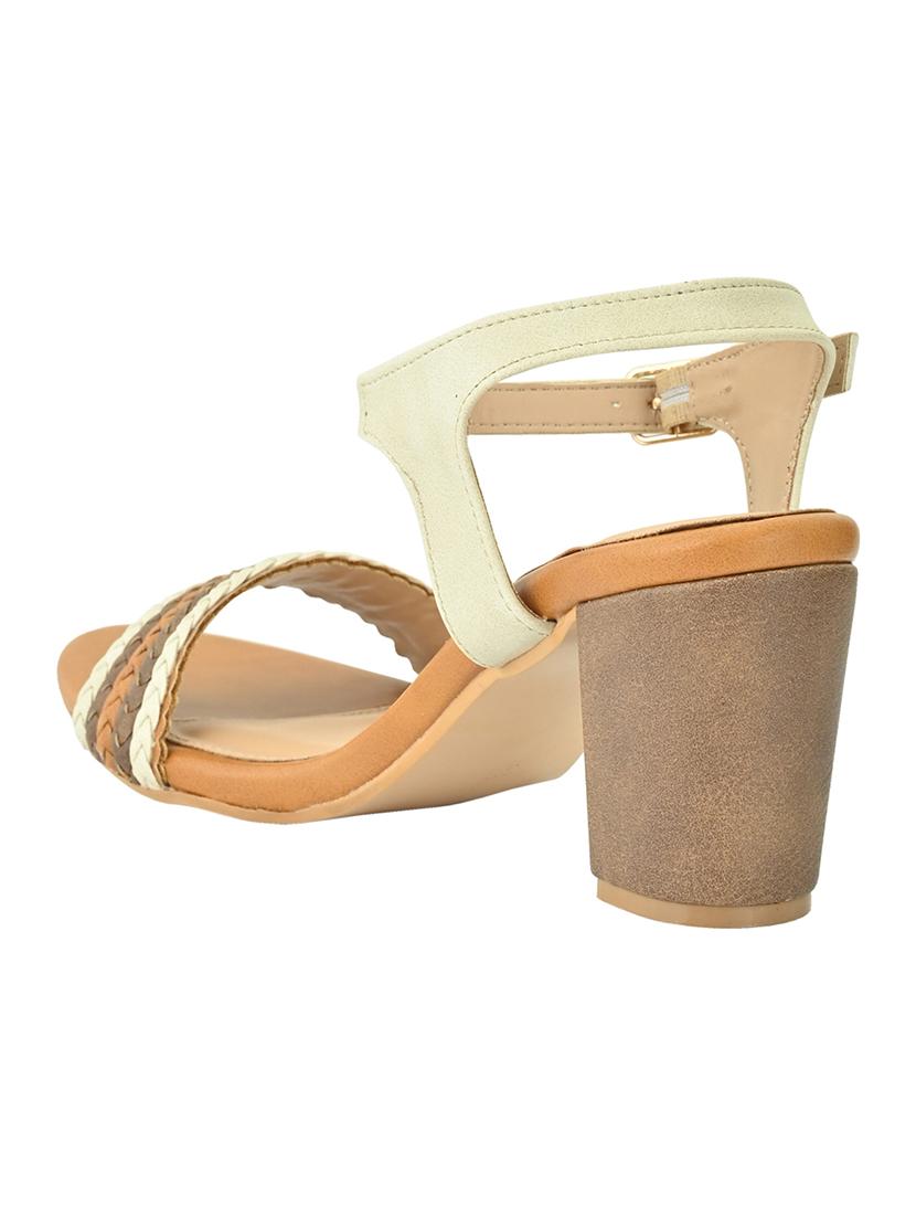 tan synthetic back strap sandals - 17832563 - Standard Image - 2