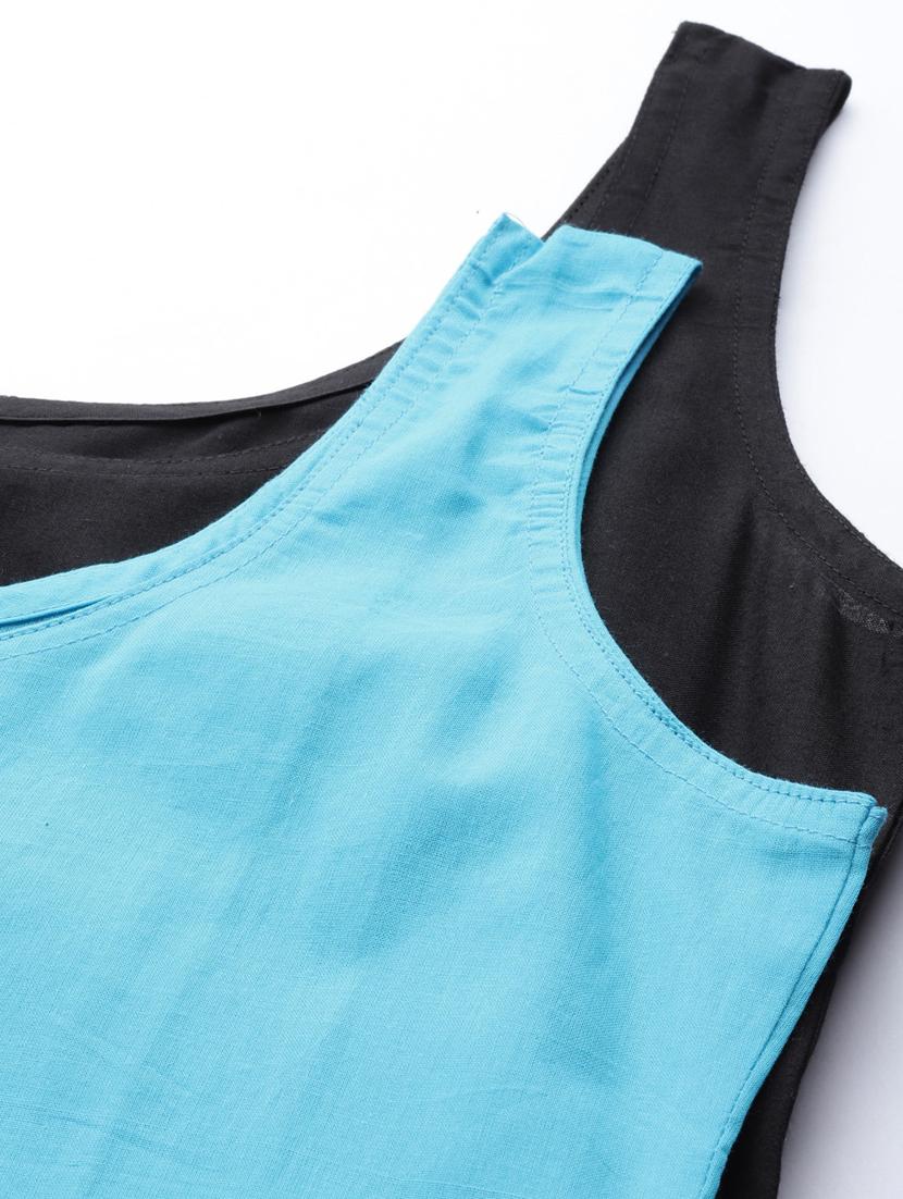 ada set of 2 black & blue camisole - 17833554 - Standard Image - 7