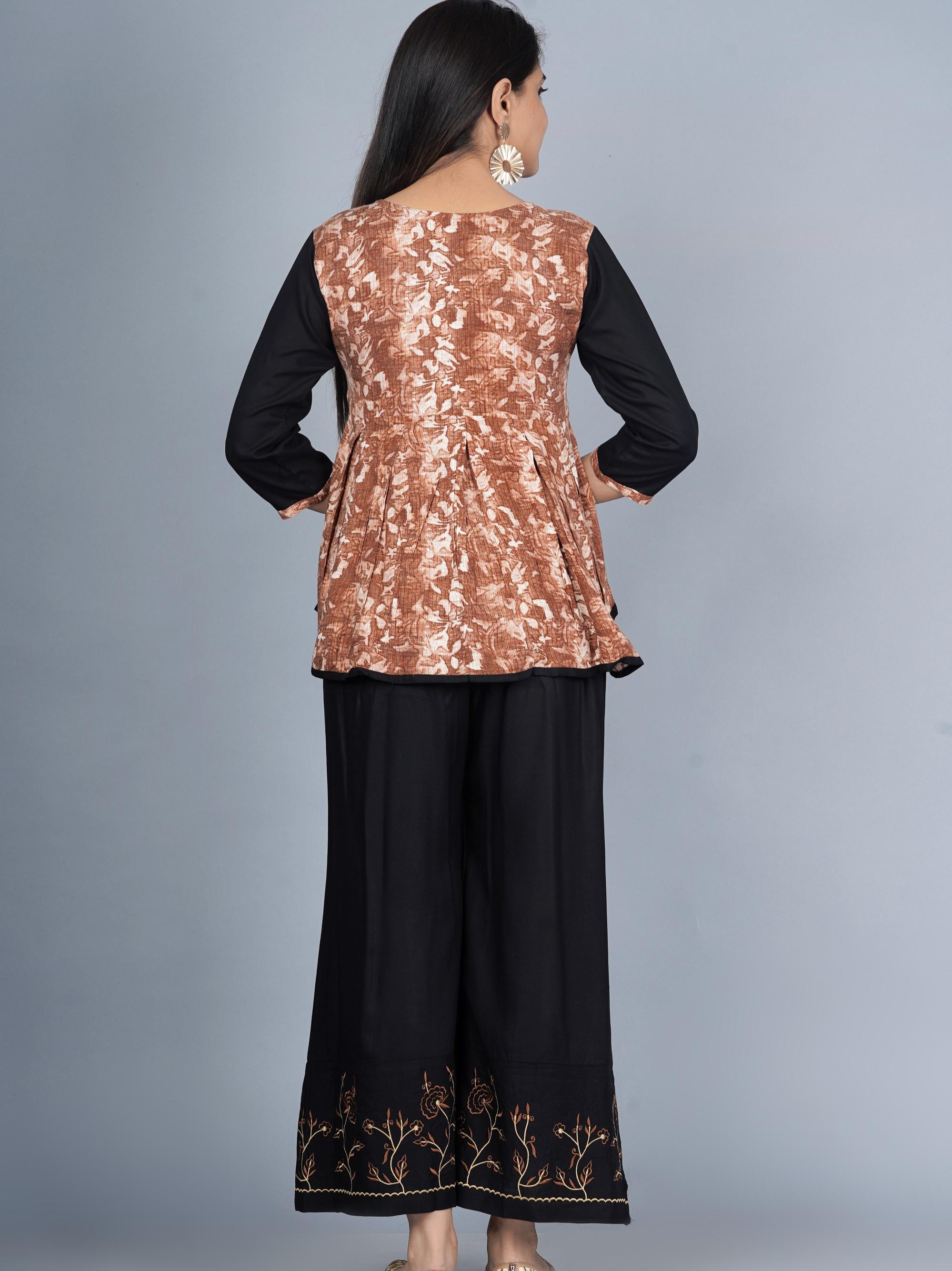 sequin crafts women's rayon flared crop - 17833788 - Standard Image - 2