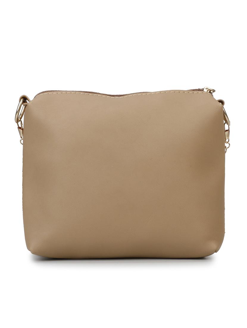 beige leatherette (pu) sling bag - 17836021 - Standard Image - 2