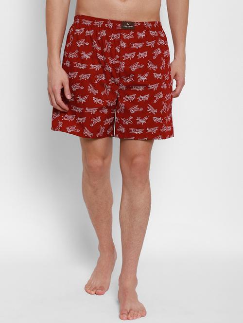 red printed boxer - 17836975 - Standard Image - 0