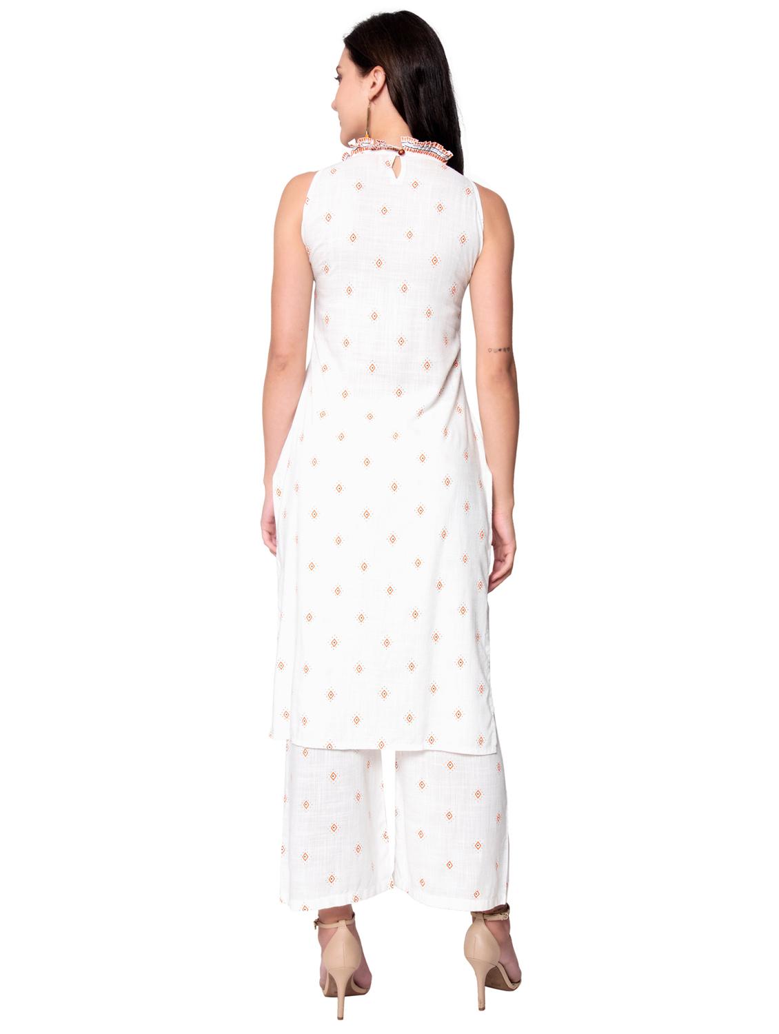 printed kurta palazzo set - 17838135 - Standard Image - 2