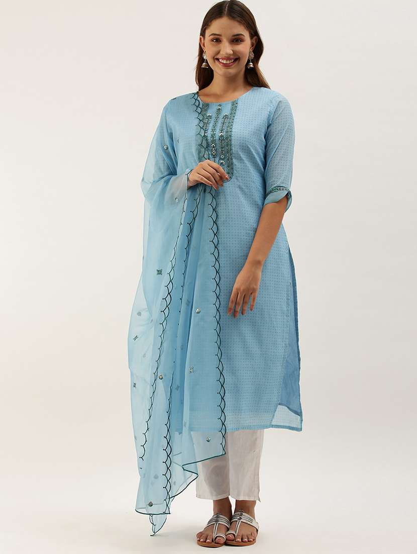 printed kurta pant set