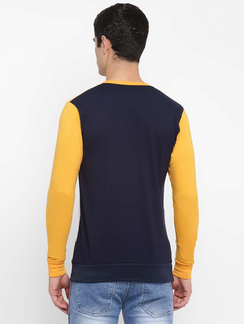 multi color block cut & sew pocket t-shirt - 17839096 - Standard Image - 2