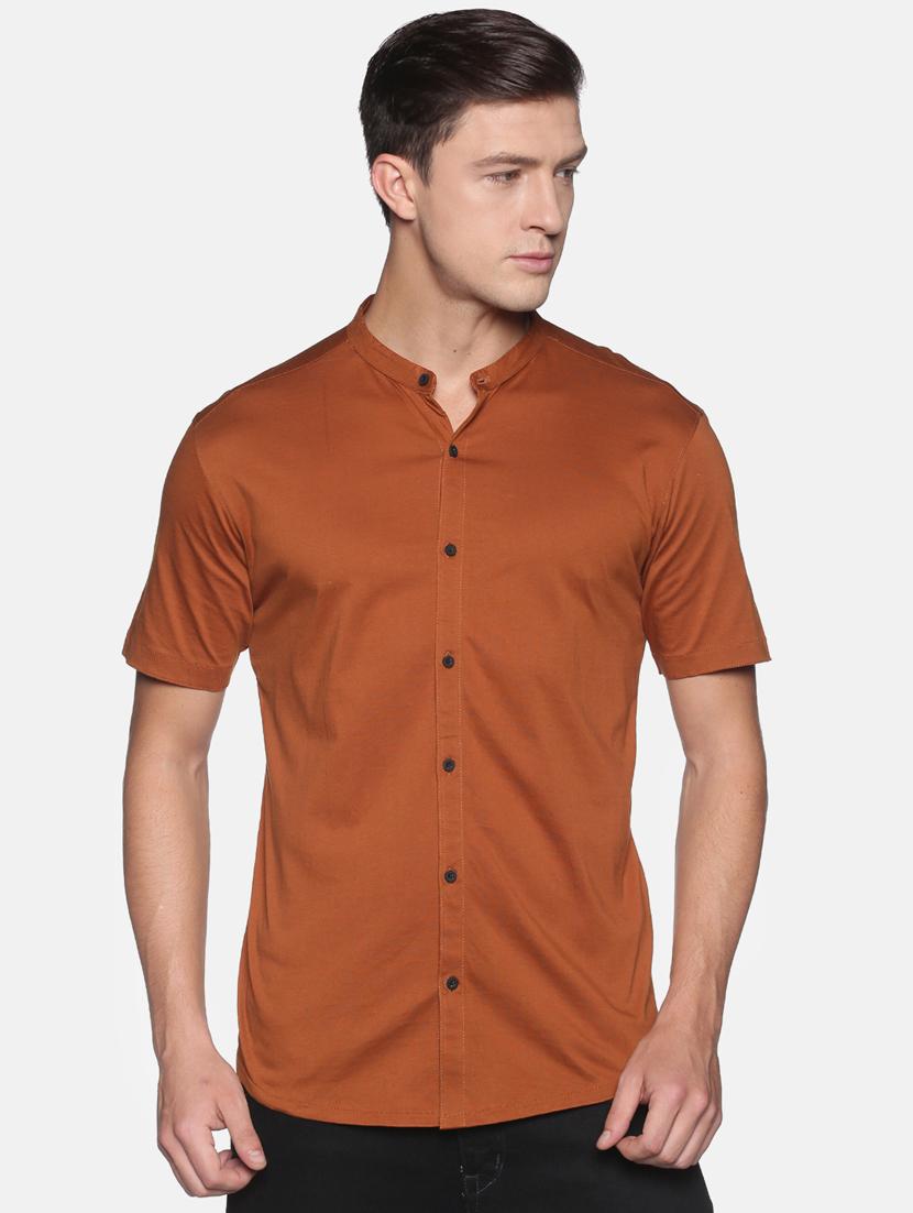 mens solid casual shirt - 17843203 - Zoom Image - 0