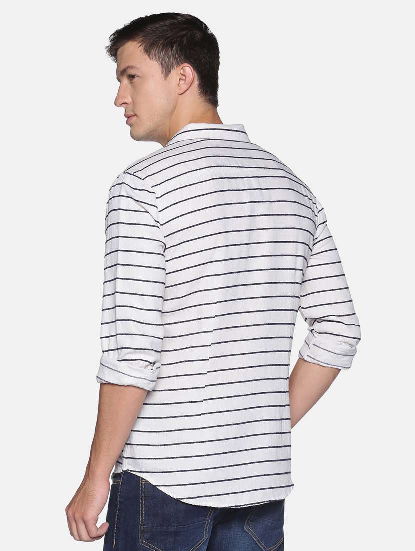 mens stripes casual shirt - 17843221 - Standard Image - 2