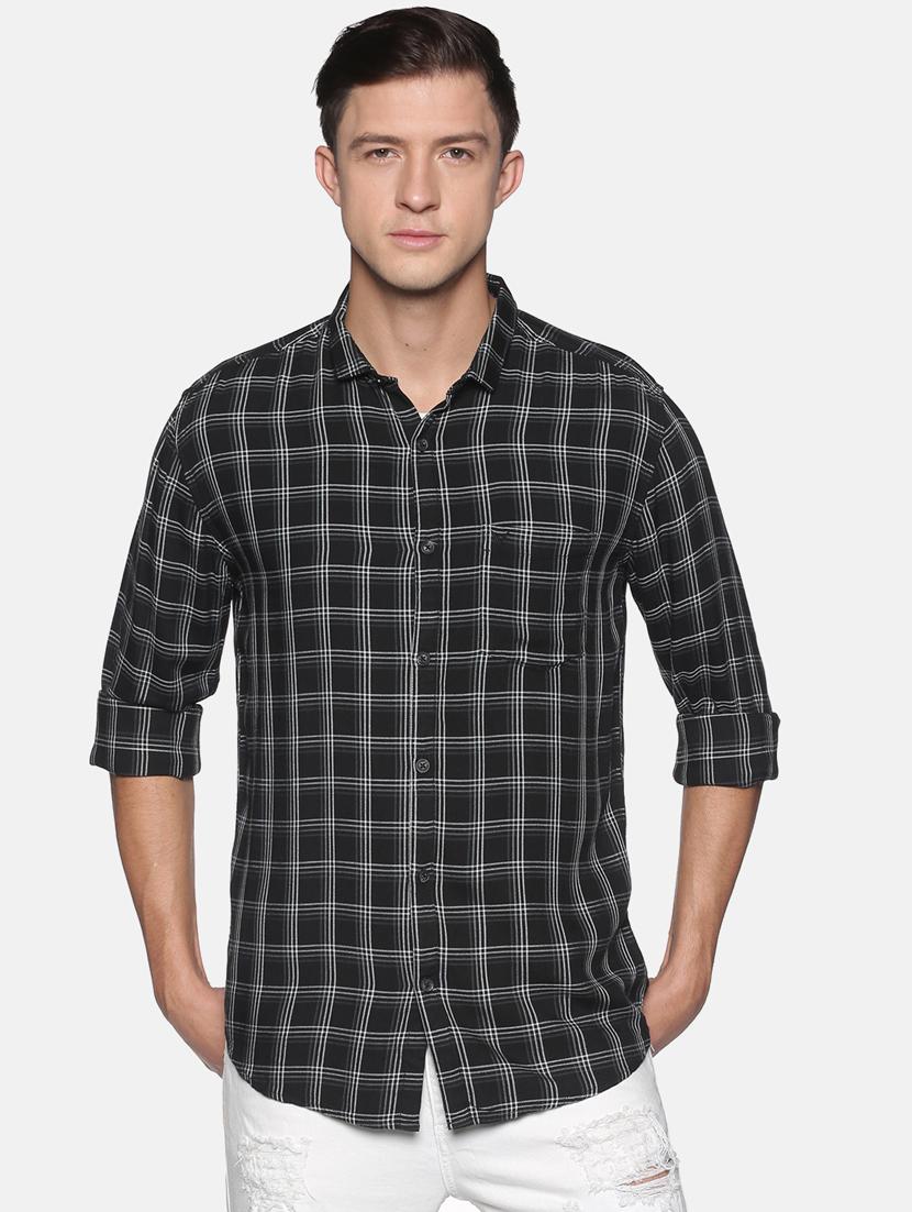 mens checks casual shirt - 17843229 -  Zoom Image - 0