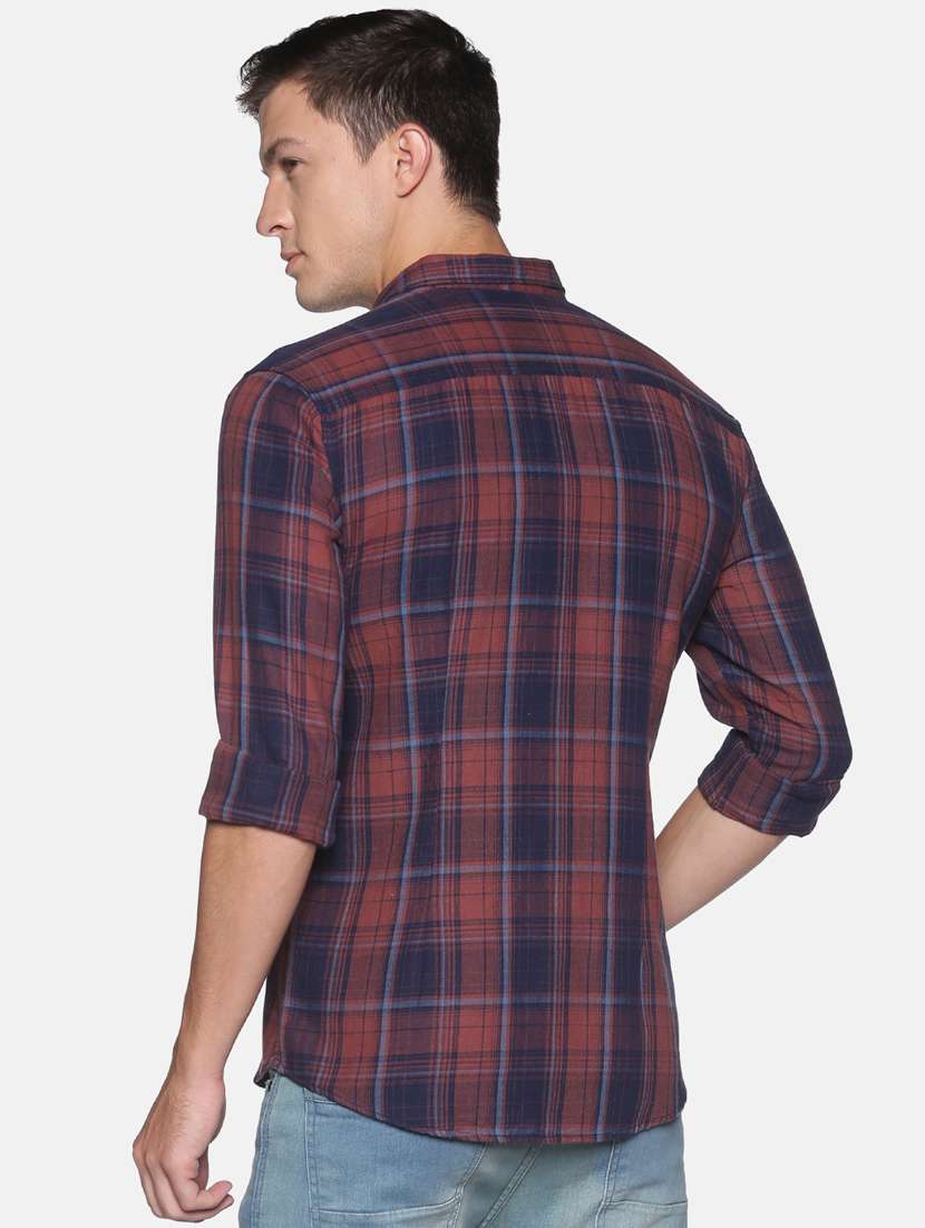 mens checks casual shirt - 17843251 - Standard Image - 2