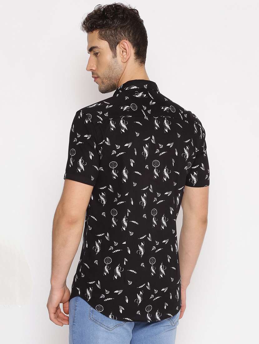 mens printed casual shirt - 17843268 - Standard Image - 2