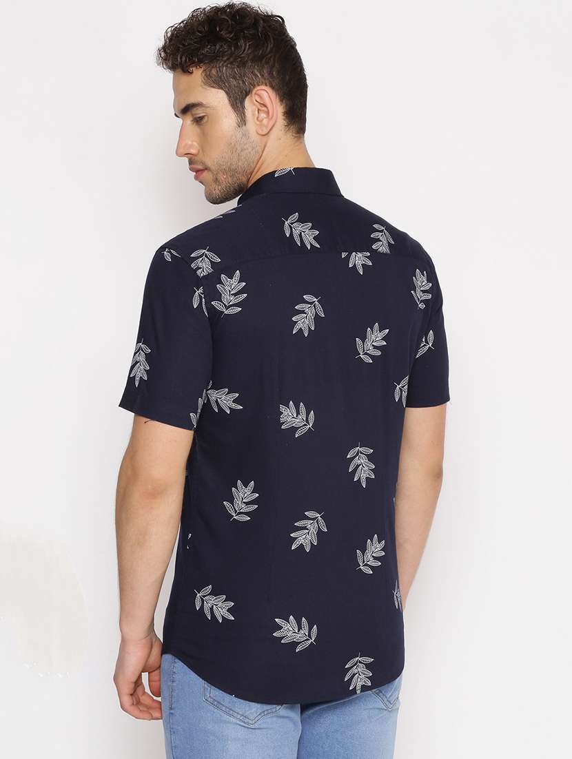 mens leaf print casual shirt - 17843271 -  Standard Image - 2