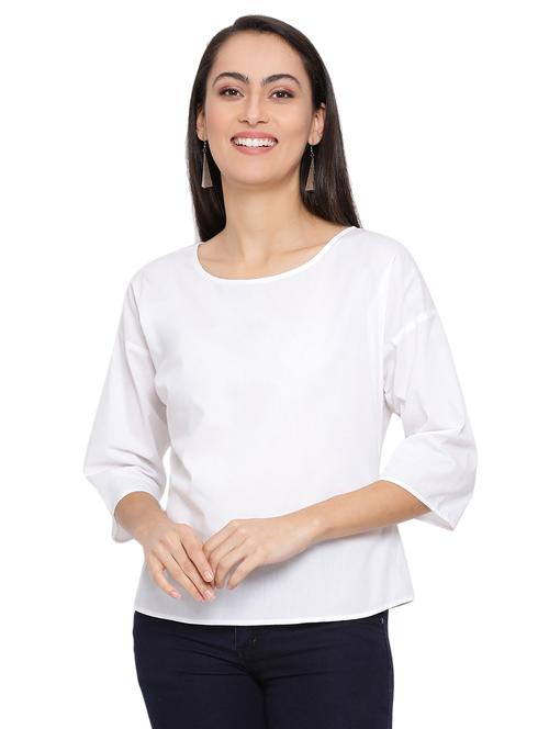 tie back solid top - 17843637 - Standard Image - 0