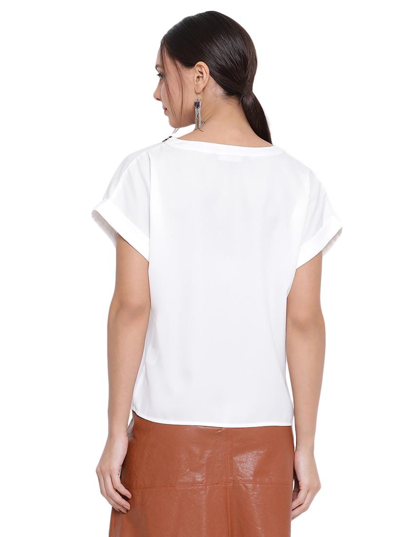 tie up neck regular top - 17843639 - Standard Image - 2