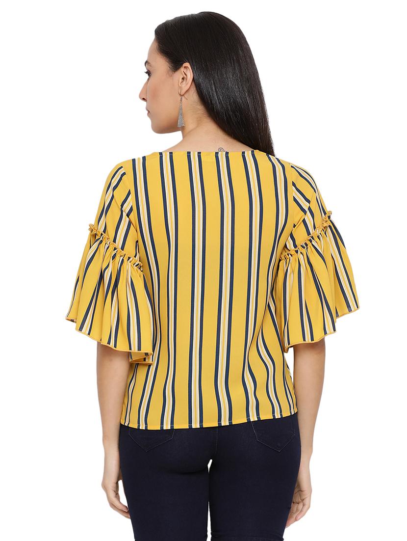 women's straight round neck top - 17843643 - Standard Image - 2