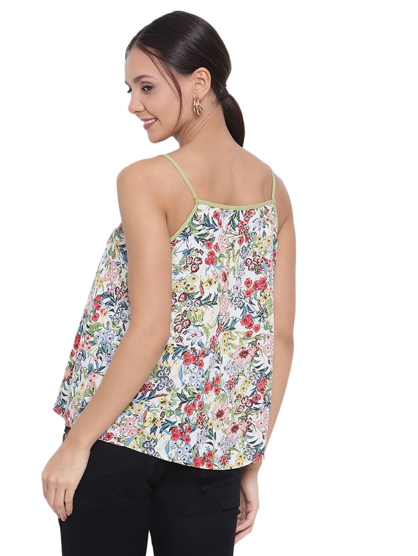 women's a line v neck top - 17843653 - Standard Image - 2