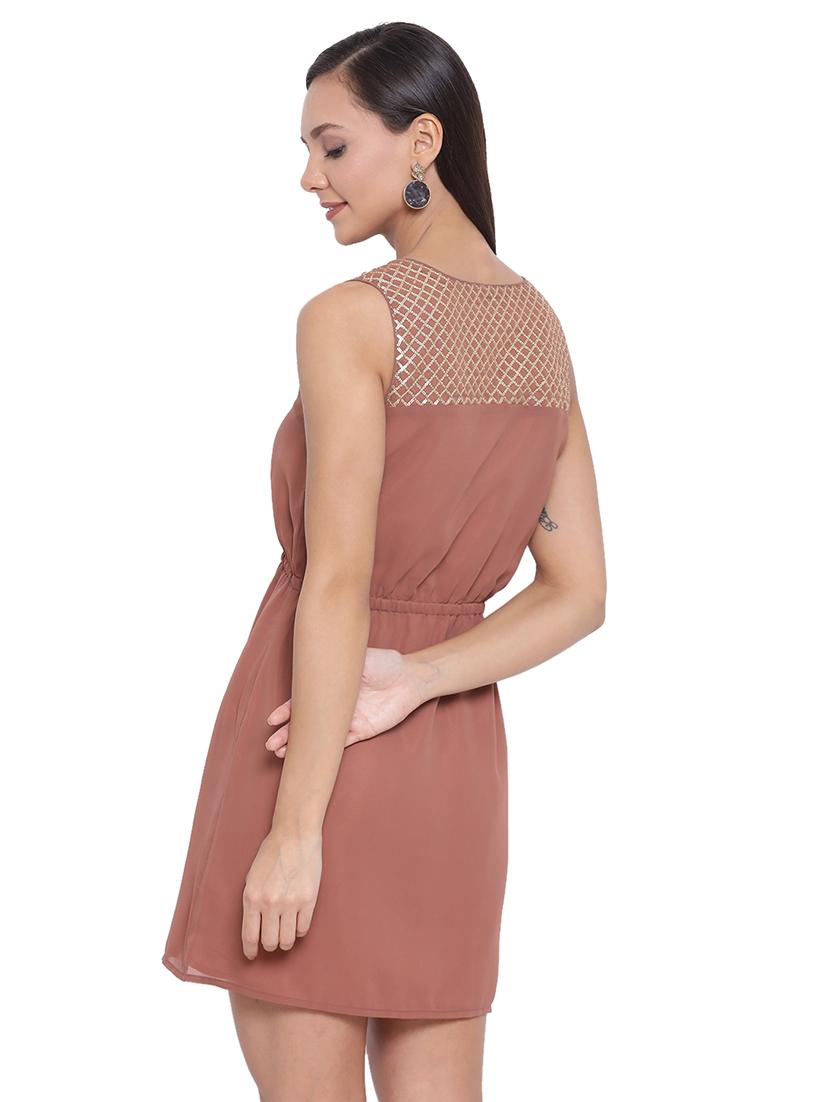 embellished detail blouson dress - 17843659 - Standard Image - 2