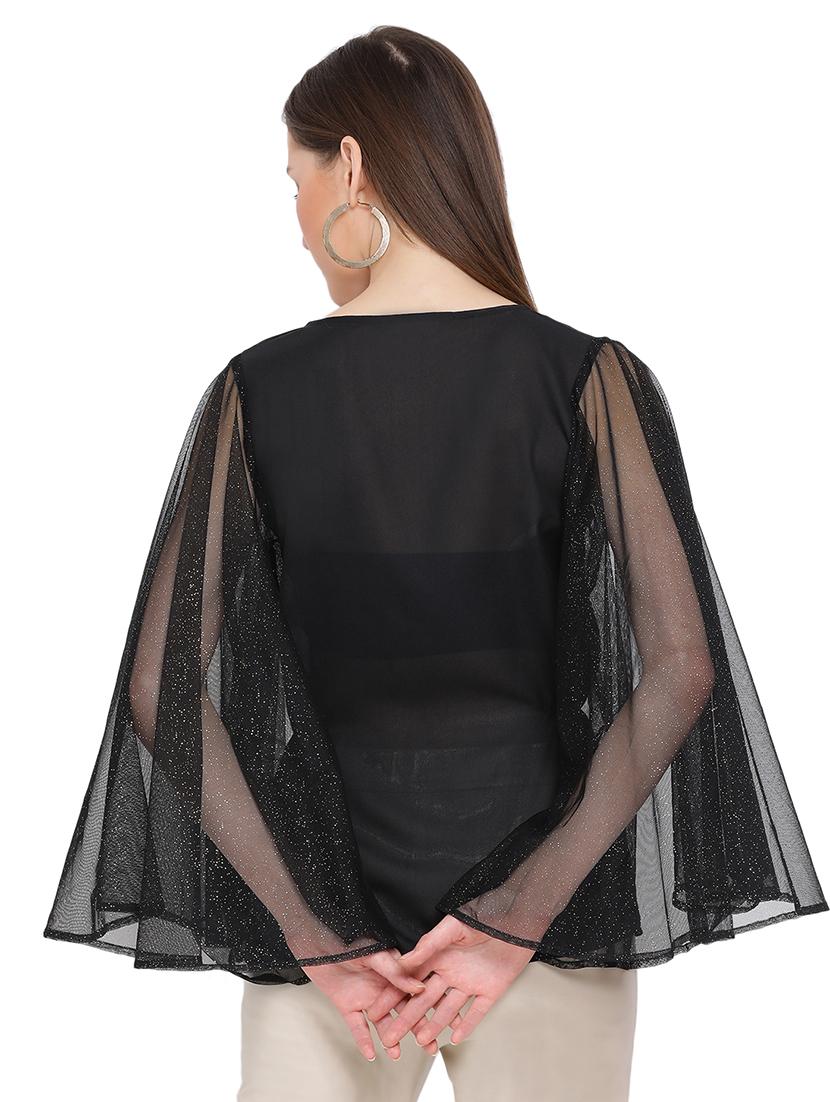 bell sleeved solid top - 17843673 - Standard Image - 2