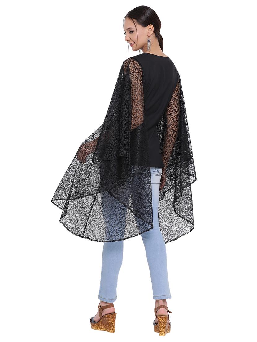 exaggerated sleeved solid top - 17843676 - Standard Image - 2