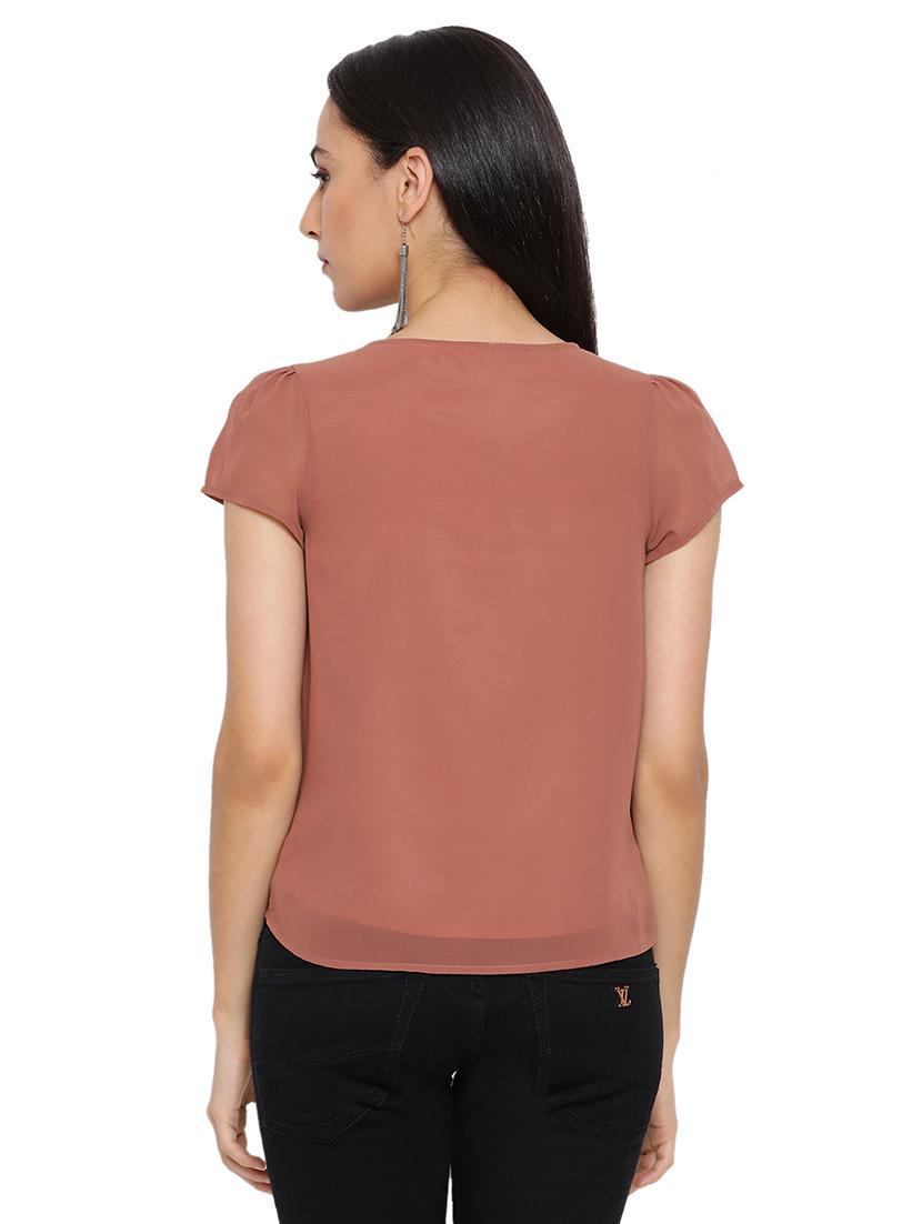 embellished detail round neck top - 17843688 - Standard Image - 2