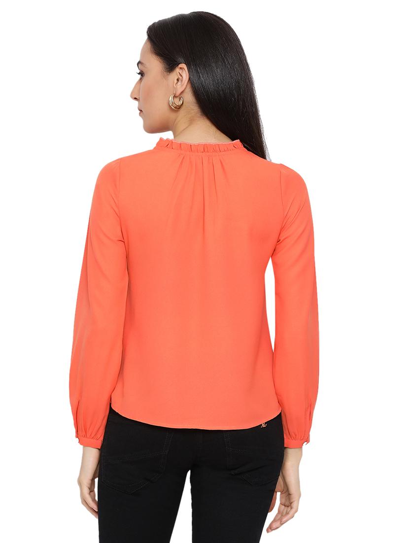 tie up neck solid top - 17843695 - Standard Image - 2