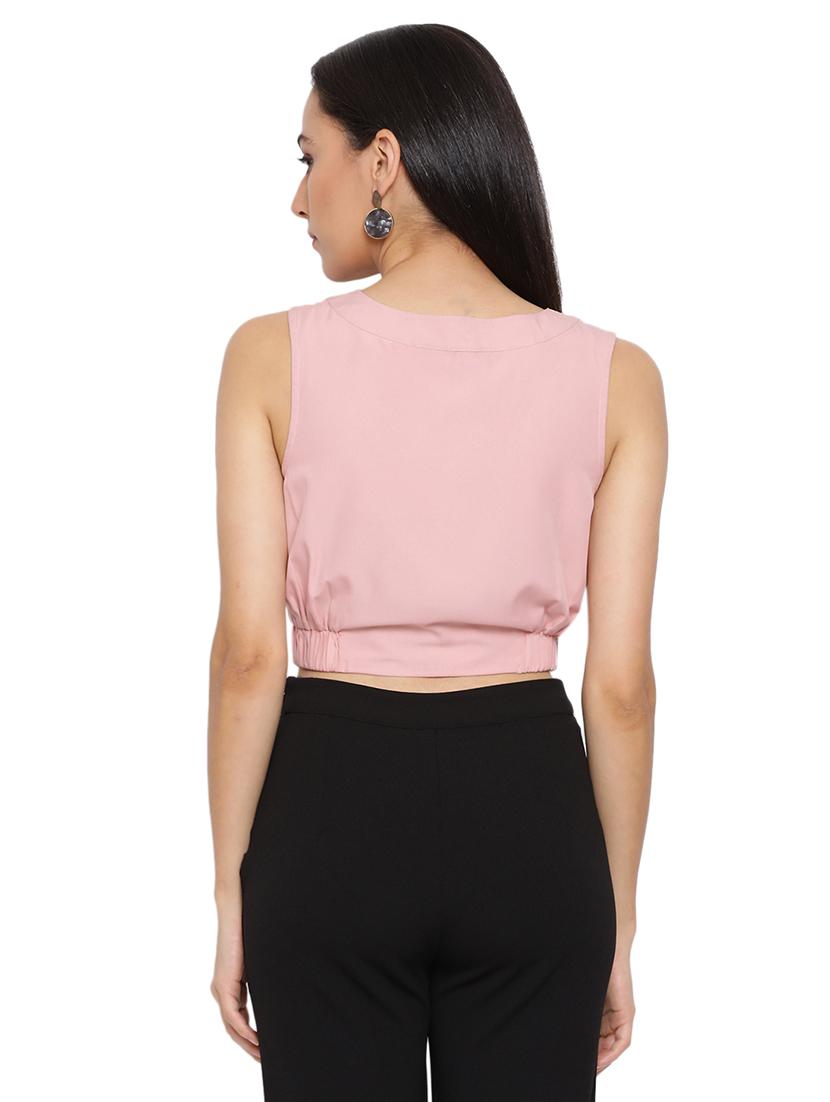 mesh panel crop top - 17843698 - Standard Image - 2